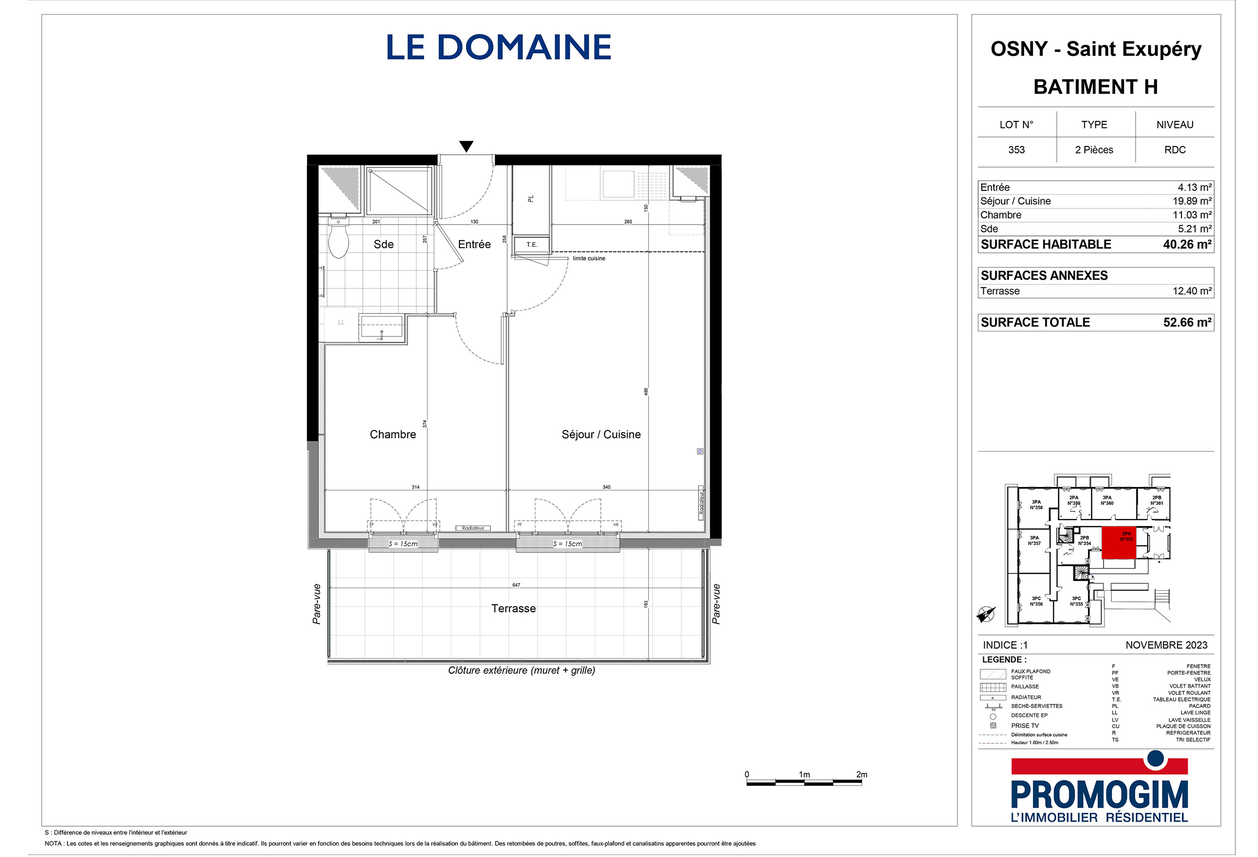 Osny - Le Domaine - Lot h353