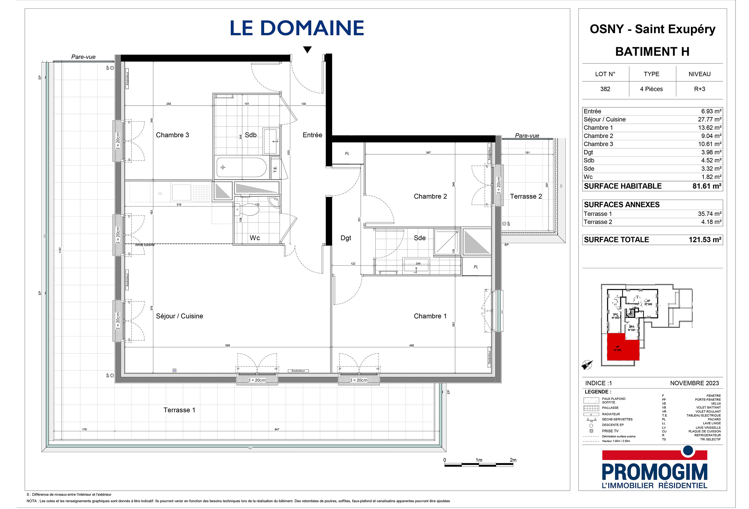 Osny - Le Domaine - Lot h382