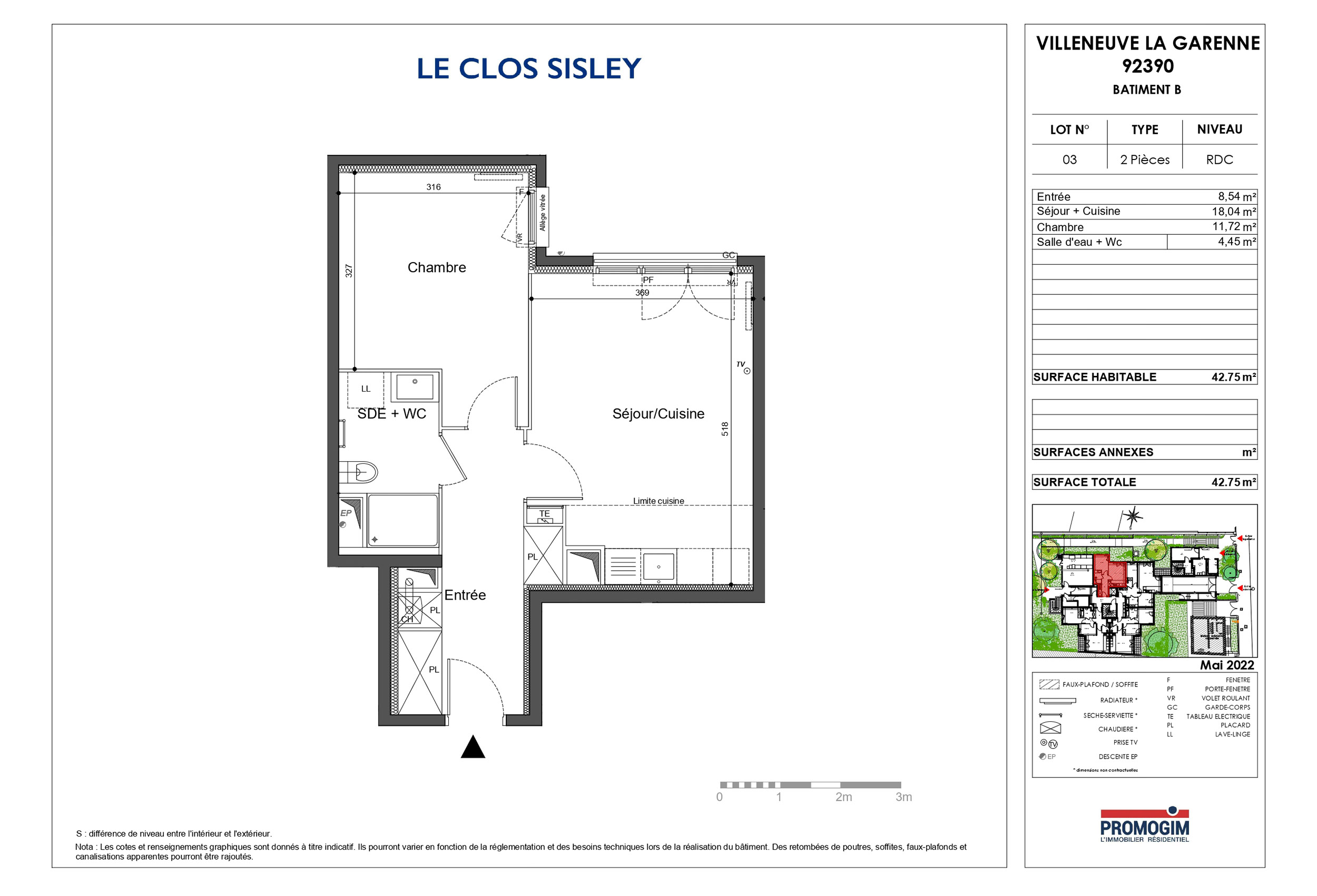 Villeneuve - Clos Sisley - Lot 03